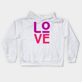 Love Awesome Typography Kids Hoodie